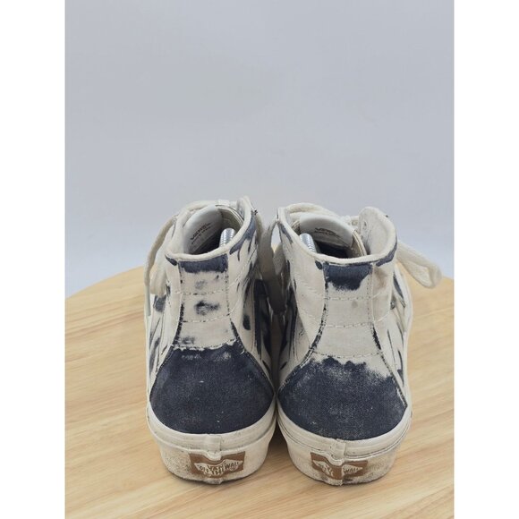 Vans Womens Eco Theory Sk8 Hi Tapered Top Cream Navy Shoes Sneakers Size 8 - Picture 4 of 8